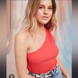 American eagle one strap red tank top